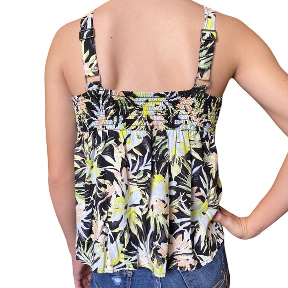 Volcom Girls Flowy Tropical Flower Dressy Tank Top L XL 10 12 14 16 - Picture 8 of 8